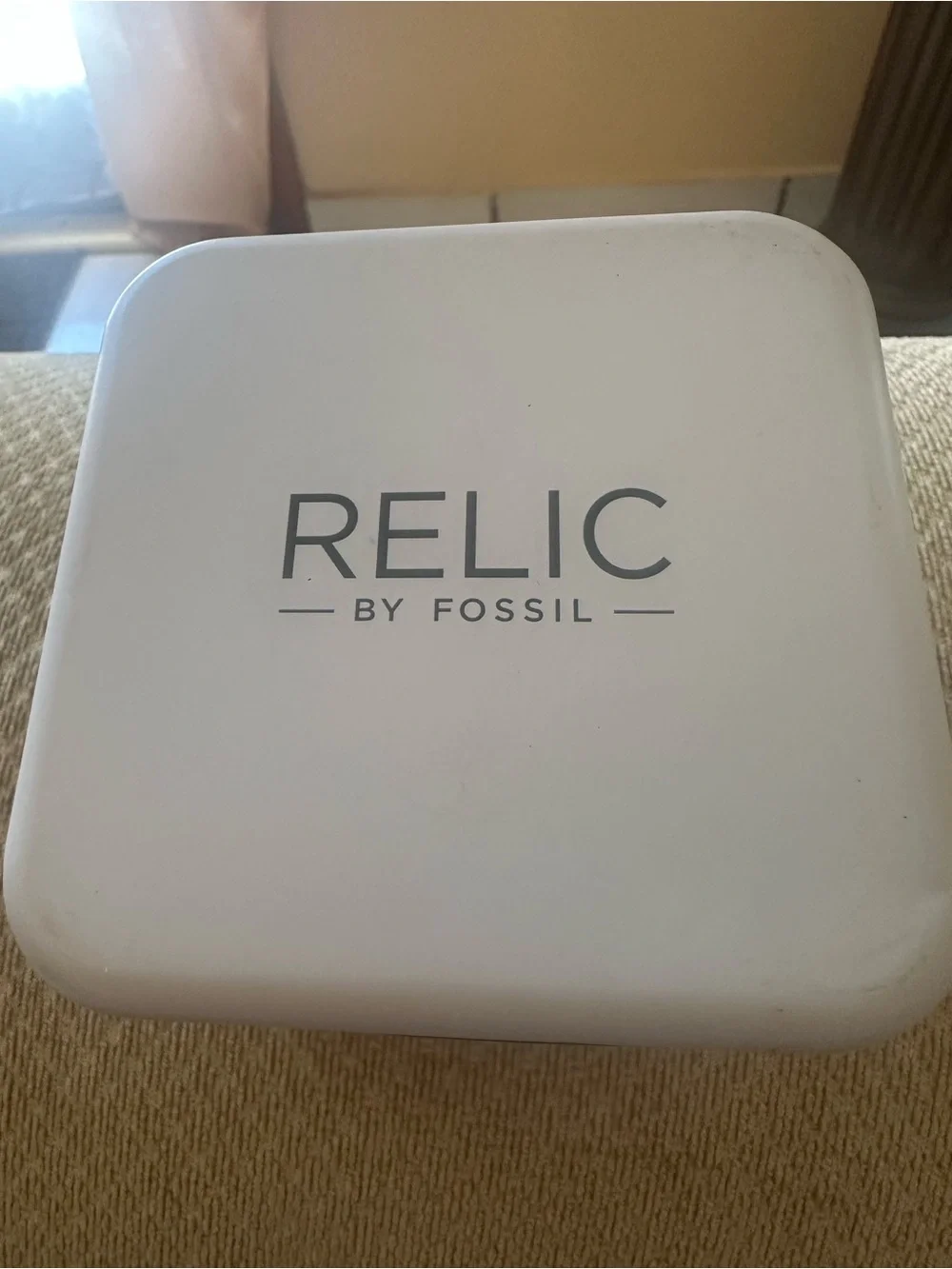 Relic Blue Silicone Strap Watch with Silver Buckle. Nwt old stock. Running.